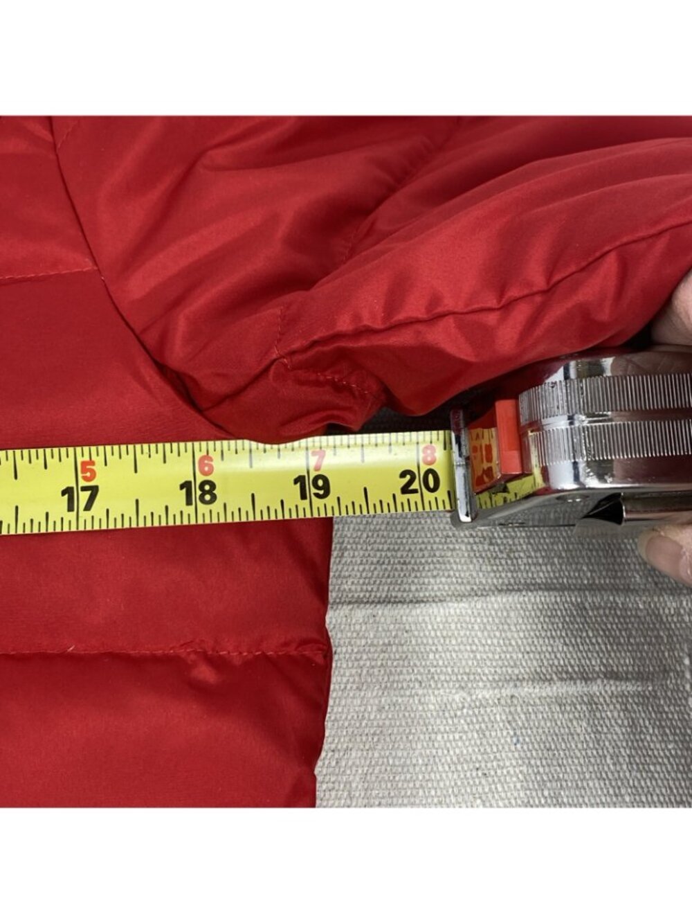 NEW Lands End Silver Premium Down 600 Filled RED Womens XS Coat *READ DESCRIPT* - Picture 8 of 15